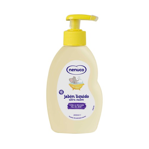 NENUCO Jabón líquido infanti ultra suave, con aloe vera 200 ml.