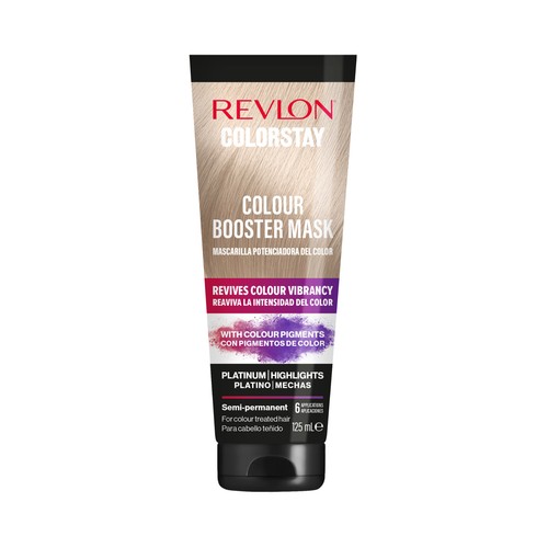 REVLON Colorstay tono platino y mechas Mascarilla potenciadora del color para cabello teñido 125 ml.