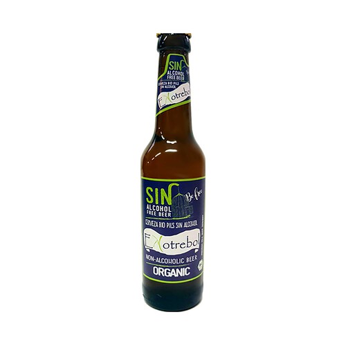 Cerveza sin alcohol ecológica EKOTREBOL botella de 33 cl.