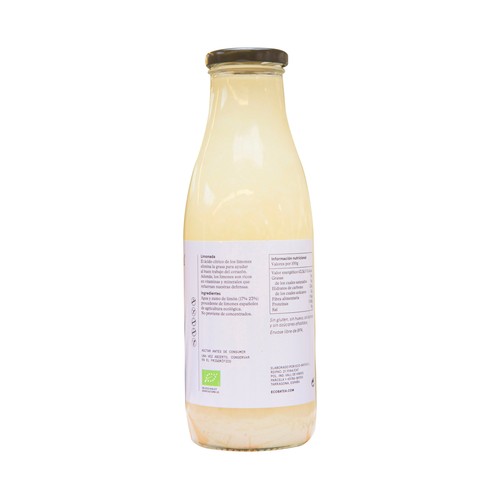 EcoBATEA Limonada sin azúcar ecológica EcoBatea 1 l.