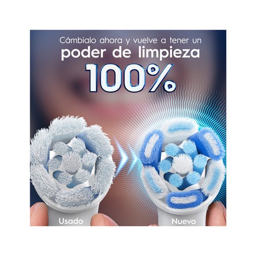 ORAL-B iO Ultimate clean Pack de 4 cabezales de recambio Braun.