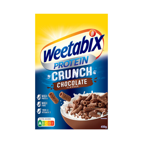 WEETABIX Cereales rulos chocolate CRUNCH WEETABIX 450 g