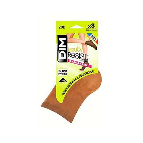 Lote de 3 calcetines para mujer DIM, talla única.