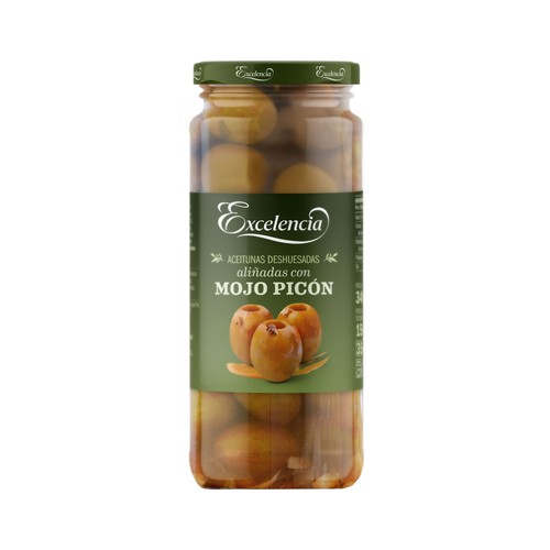 EXCELENCIA aceitunas deshuesadas aliñadas mojo picón 150g