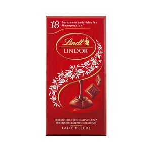 LINDT Chocolate con leche con un relleno cremoso 100 g.