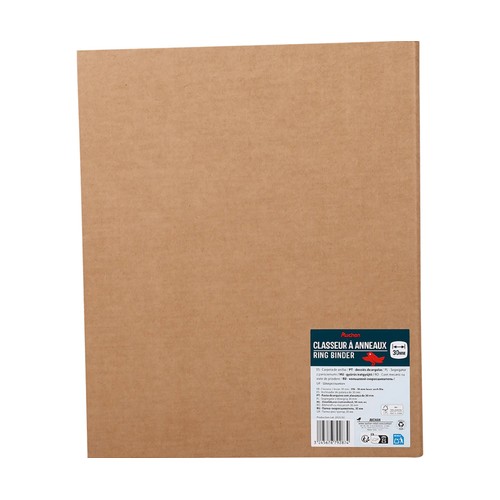 Carpeta ConRado 4Anill 30mm A4 Papel Recic. Kraft ALCAMPO