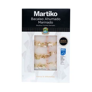 MARTIKO Bacalao ahumado con eneldo MSC (Pesca sostenible certificada) MARTIKO 80 g.