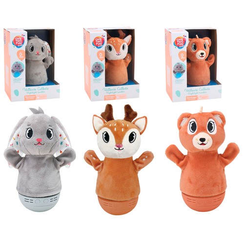 Peluche Animales Tentetieso Luminoso relajante, modelos surtidos +0 Meses ONE, TWO FUN Baby
