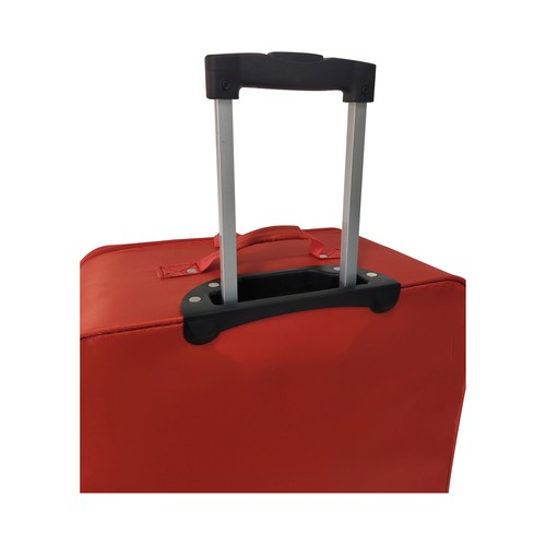 Maleta mediana tipo trolley talla M tela de 4 ruedas color rojo - Easy fly. AIRPORT