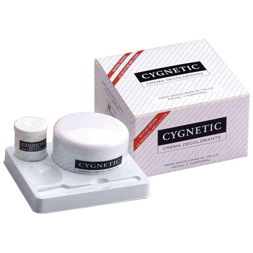 Decolorante para Vello Facial y Corporal CYGNETIC Tarro 30 ml.