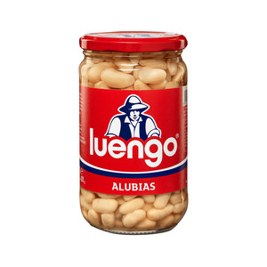 Imagen de LUENGO Alubia blanca cocida en  frasco de 400 g.