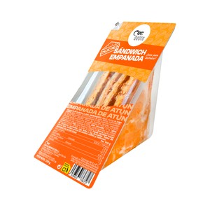 Sándwich de empanada de hortalizas y atún 220 g.