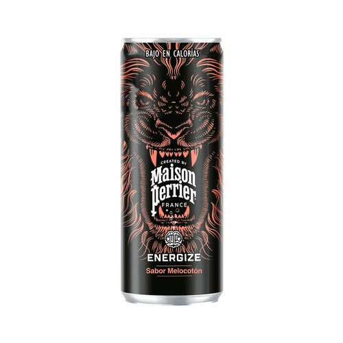 MAISON PERRIER Bebida energética con sabor a melocotón, 25 cl.