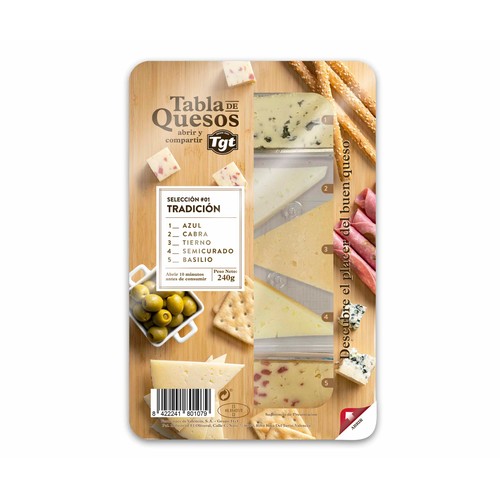 TGT Tabla de quesos mixta TGT 240 g.