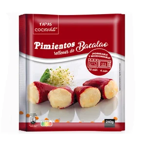 COCINARTE Pimientos rellenos de bacalao 240 g.