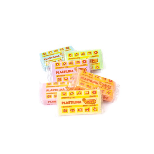 Pastilla plastilina de 50 gramos colores pastel, JOVI.