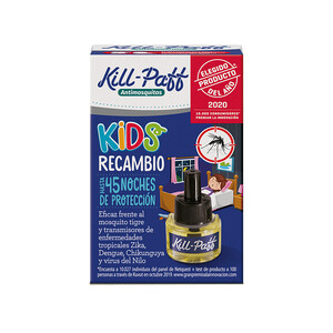 Recambio, antimosquitos KILL PAFF KIDS 33 ml.