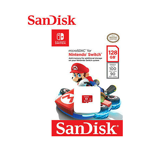 Tarjeta de memoria SANDISK SDXC 128GB para Nintendo Switch.