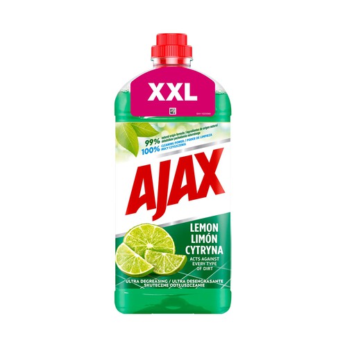 Limpiahogar ultradesengrasante con olor a limón AJAX 2 L.