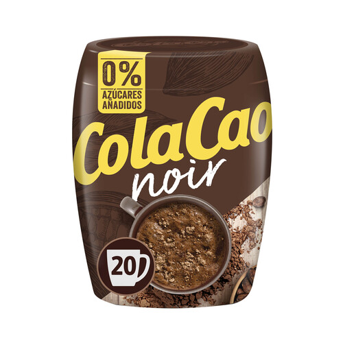 COLACAO NOIR  Cacao negro 50% en polvo, soluble y sin azúcares añadidos 300 g.