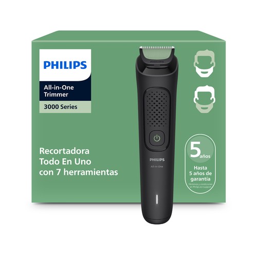 Afeitadora multifunción PHILIPS MG3920/15, autonomía 60 min, uso en seco y humedo. .