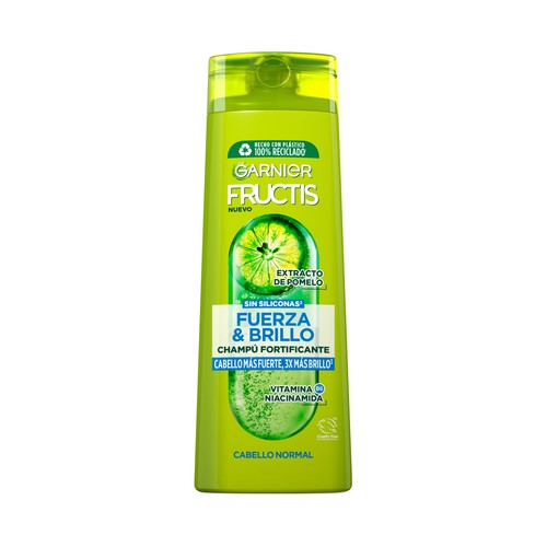 FRUCTIS Fuerza & brillo Champú fortificante para cabellos normales 2 x 380 ml.