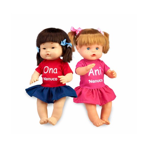 Muñecas bebé Ani y Ona, protagonistas del canal de youtube, NENUCO.