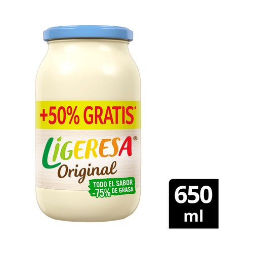 LIGERESA Salsa mayonesa light frasco 415 + 10 ml.