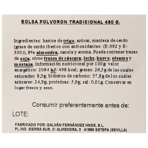 LA ESTEPEÑA Polvorones 450 g.