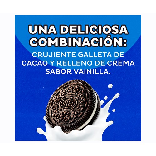 OREO Galletas Mini de cacao rellenas de crema de vainilla 160 g.