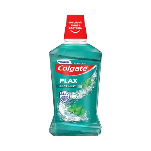 COLGATE Plax Enjuague bucal diario sin alcohol y con CPC, 500 ml.