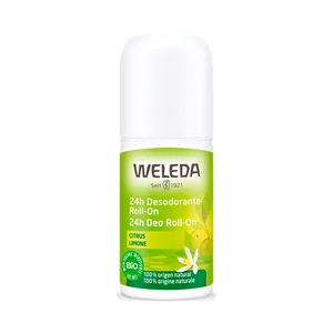 WELEDA Citrus Desodorante roll on unisex, 100% natural y con aroma a limón 50 ml.