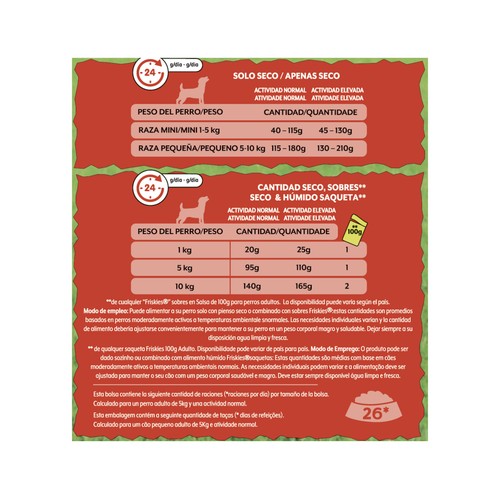 FRISKIES Comida para perro mini rica en buey 3 kg.