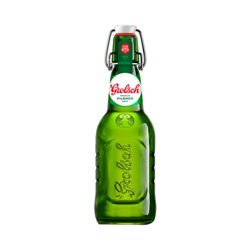 GROLSCH PREMIUM LAGER  Cerveza holandesa botella 45 cl.