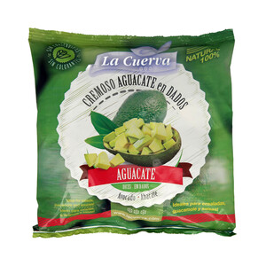 LA CUERVA Aguacate cortado en dados, 100% natural y sin conservantes ni colorantes LA CUERVA 300g.