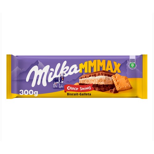 Chocolate con leche relleno de galleta MILKA 300 g.