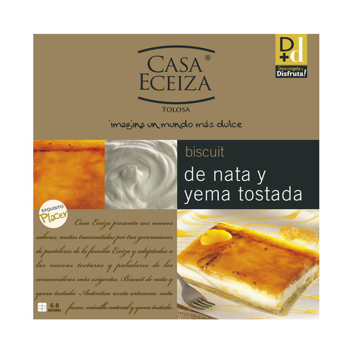 CASA ECEIZA Tarta de yema tostada con nata CASA ECEIZA 550 gr
