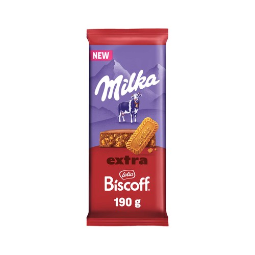 MILKA Chocolate de leche biscoff 190 g.