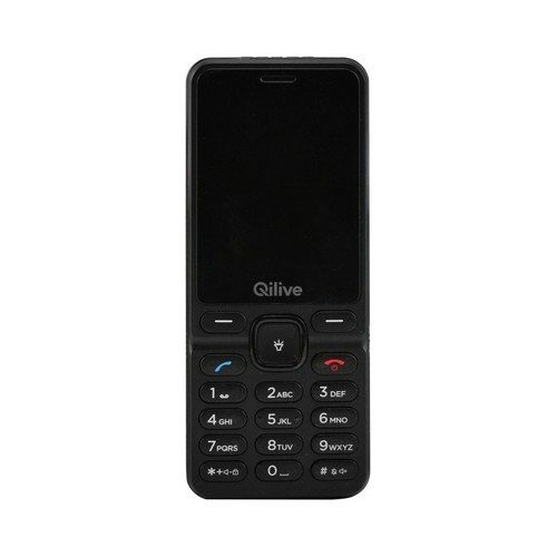 QILIVE, pantalla 2,4", Dual-Sim, Bluetooth, cámara.