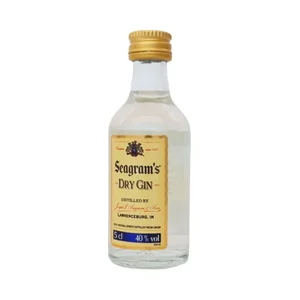 SEAGRAM"S Ginebra tipo London Dry Gin botella 5 cl.