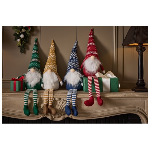 Figura Gnomo Sentado decoración Navidad 76cm modelos surtidos, SNC