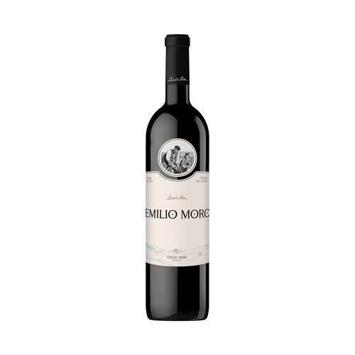 Vino tinto con denominación de origen Ribera del Duero EMILIO MORO botella de 50 cl.