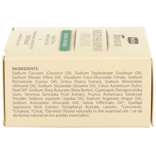 BIONATURE Champú antigrasa en pastilla con ortiga y cítricos BIONATURE HERBAL 100 gr