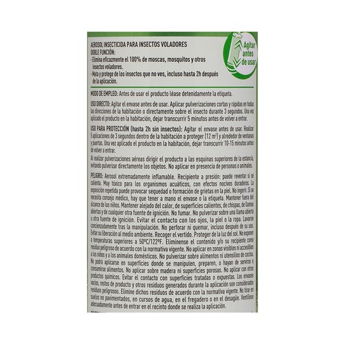 ORION Insecticida aerosol manzana verde, mata y protege 600 ml.