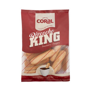 Imagen de CORAL Bizcochos (duros) king, ideales para chocolate a la taza 300 g.
