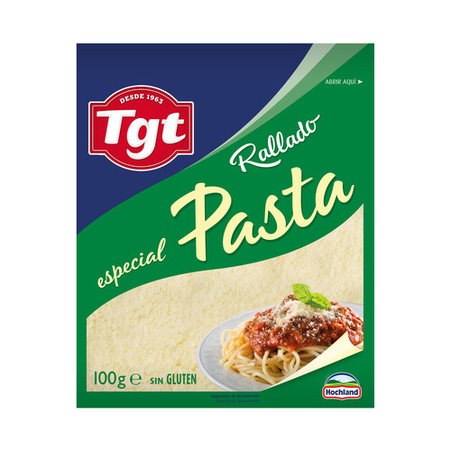 Queso rallado especial pasta TGT HOCHLAND 100 g.