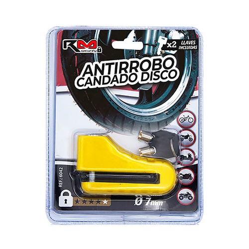 Antirrobo para disco de freno, 7mm, ROLMOVIL SECURITY.