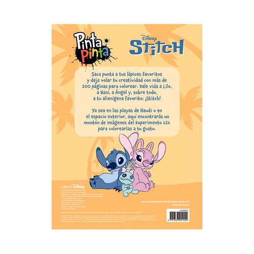 Stitch. Pinta pinta. Disney. LIBROS DISNEY