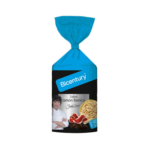 Tortitas sabor jamón ibérico BICENTURY 124 g.