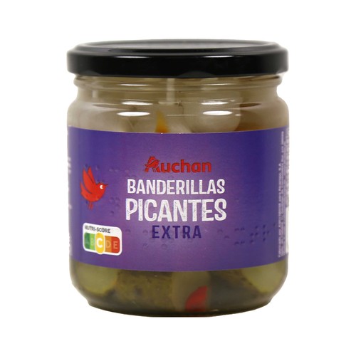 PRODUCTO ALCAMPO Banderillas picantes extra frasco de 160 g.